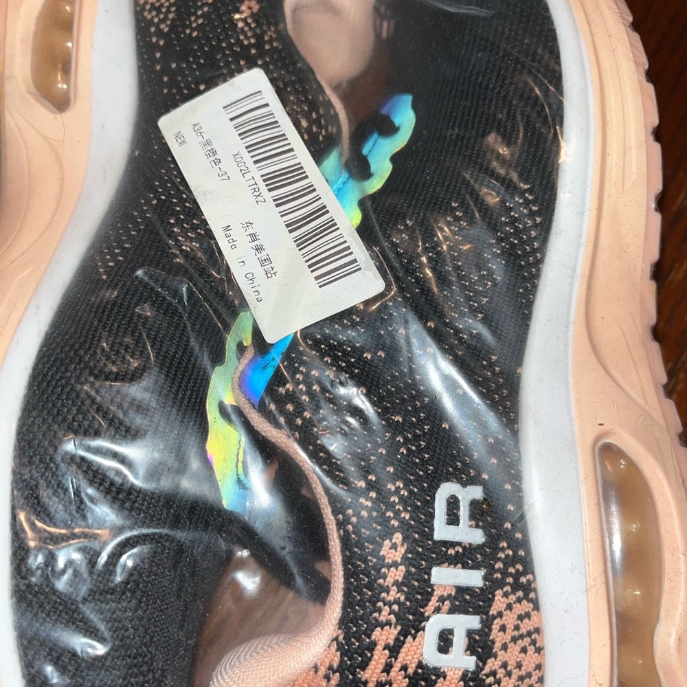 Black and Pink Air Sneakers